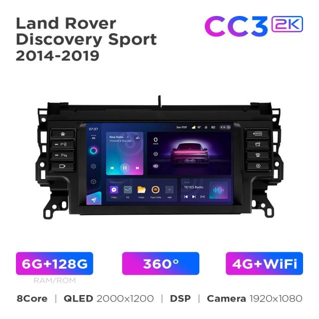 Radio samochodowe Teyes CC3 2k 6+128 Gb 360° Land Rover Discovery Sport 2014-2019 9"