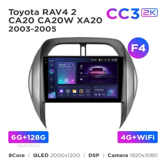 Radio samochodowe Teyes CC3 2k 6+128 Gb Toyota RAV4 2 CA20 CA20W XA20 2003-2005 (F4) 9