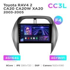 Radio samochodowe Teyes CC3L 4+64 Gb Toyota RAV4 2 CA20 CA20W XA20 2003-2005 (F4) 9"