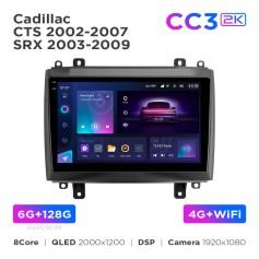 Radio samochodowe Teyes CC3 2k 6+128 Gb Cadillac CTS 2002-2007 / SRX 2003-2009 10"