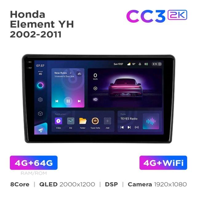 Radio samochodowe Teyes CC3 2k 4+64 Gb Honda Element YH 2002-2011 10