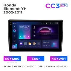 Radio samochodowe Teyes CC3 2k 6+128 Gb 360° Honda Element YH 2002-2011 10"