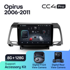 Radio samochodowe Teyes CC4 Pro 2k 8+128 Gb Kia Opirus GH 2006-2011 9"
