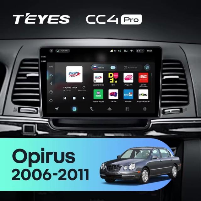 Radio samochodowe Teyes CC4 Pro 2k 8+128 Gb Kia Opirus GH 2006-2011 9"