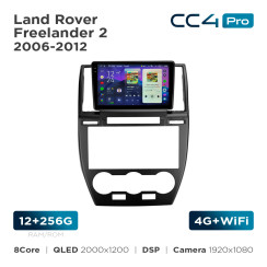 Radio samochodowe Teyes CC4 Pro 2k 12+256 Gb Land Rover Freelander 2 2006-2012 9"