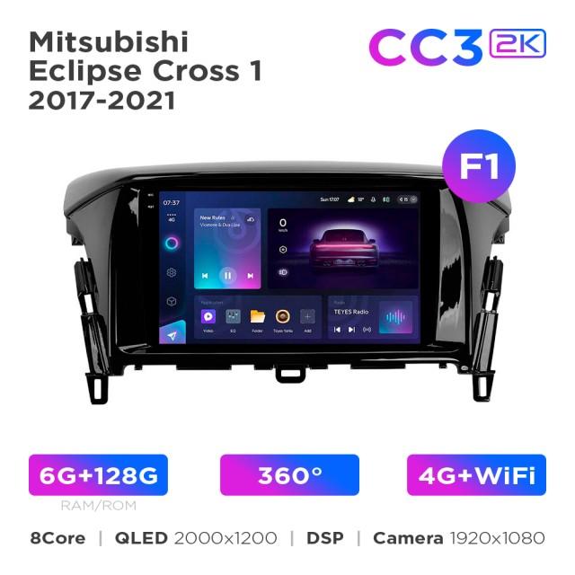 Radio samochodowe Teyes CC3 2k 6+128 Gb 360° Mitsubishi Eclipse Cross 1 2017-2021 (F1) 9"
