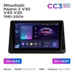 Radio samochodowe Teyes CC3 2k 4+64 Gb Mitsubishi Pajero 2 V30 V40 V20 1991-2004 9"