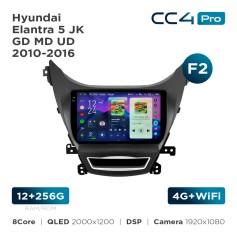 Radio samochodowe Teyes CC4 Pro 2k 12+256 Gb Hyundai Elantra 5 JK GD MD UD 2010-2016 (F2) 9"