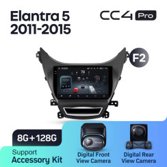 Radio samochodowe Teyes CC4 Pro 2k 8+128 Gb Hyundai Elantra 5 JK GD MD UD 2010-2016 (F2) 9"