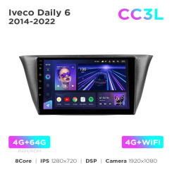 Radio samochodowe Teyes CC3L 4+64 Gb Iveco Daily 6 2014-2022 9"