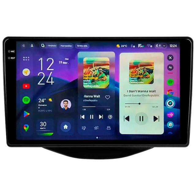 Radio samochodowe Teyes CC4 Pro 2k 12+256 Gb Peugeot 108 / Toyota Aygo B40 2014-2021 (F2) 9"