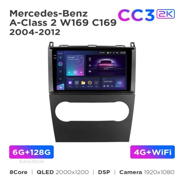 Radio samochodowe Teyes CC3 2k 6+128 Gb Mercedes-Benz A-Class 2 W169 C169 2004-2012 9