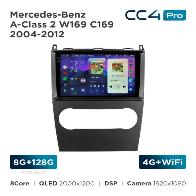 Radio samochodowe Teyes CC4 Pro 2k 8+128 Gb Mercedes-Benz A-Class 2 W169 C169 2004-2012 9"