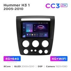 Radio samochodowe Teyes CC3 2k 4+64 Gb Hummer H3 1 2005-2010 9"