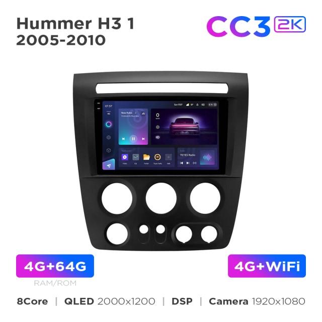 Radio samochodowe Teyes CC3 2k 4+64 Gb Hummer H3 1 2005-2010 9"