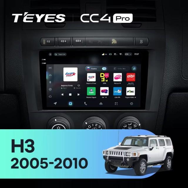 Radio samochodowe Teyes CC4 Pro 2k 8+128 Gb Hummer H3 1 2005-2010 9"