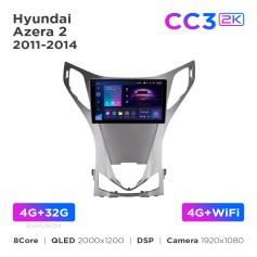Radio samochodowe Teyes CC3 2k 4+32 Gb Hyundai Azera 2 2011-2014 9"