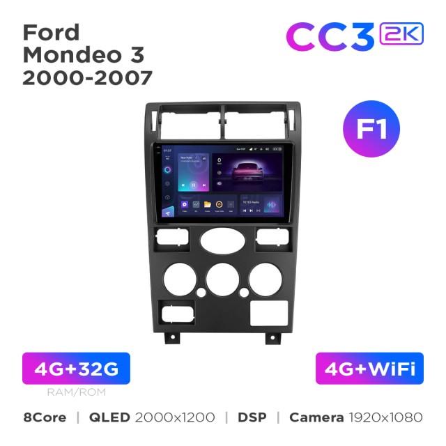 Radio samochodowe Teyes CC3 2k 4+32 Gb Ford Mondeo 3 2000-2007 (F1) 9"