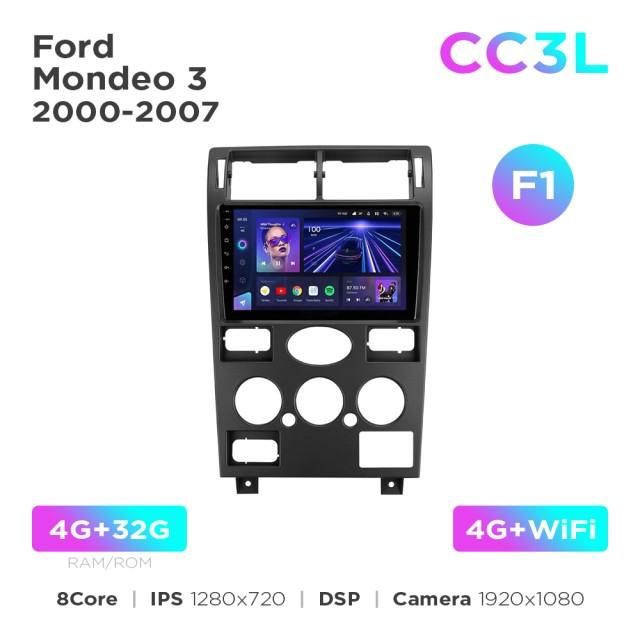 Radio samochodowe do Ford Mondeo 3 2000-2007 (F1) Teyes CC3L 4+32 Gb 9"