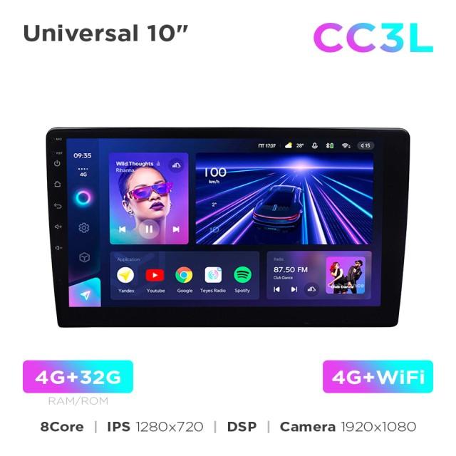 Radio samochodowe uniwersalne Teyes CC3L 4+32 Gb 10"