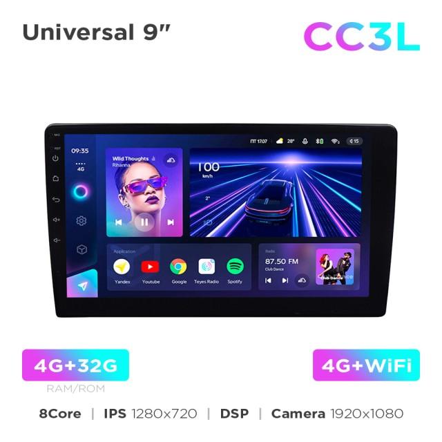 Radio samochodowe uniwersalne Teyes CC3L 4+32 Gb 9"