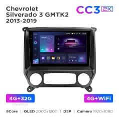 Radio samochodowe Teyes CC3 2k 4+32 Gb Chevrolet Silverado 3 GMTK2 2013-2019 10"
