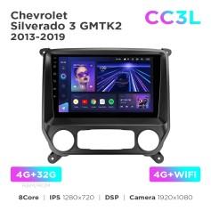 Radio samochodowe do Chevrolet Silverado 3 GMTK2 2013-2019 Teyes CC3L 4+32 Gb 10"