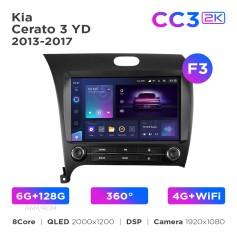 Radio samochodowe Teyes CC3 2k 6+128 Gb 360° Kia Cerato 3 YD 2013-2017 (F3) 9