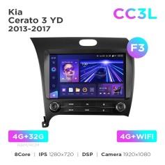 Radio samochodowe do Kia Cerato 3 YD 2013-2017 (F3) Teyes CC3L 4+32 Gb 9"