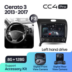 Radio samochodowe Teyes CC4 Pro 2k 8+128 Gb Kia Cerato 3 YD 2013-2017 (F3) 9"