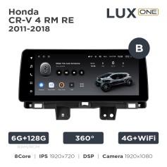 Radio samochodowe Teyes LUX ONE 6+128 Gb 360° Honda CR-V 4 RM RE 2011-2018 (B) 12.3"