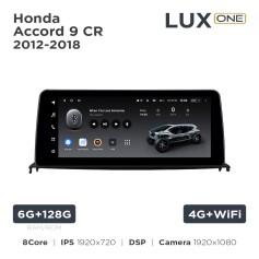 Radio samochodowe Teyes LUX ONE 6+128 Gb Honda Accord 9 CR 2012-2018 12.3"