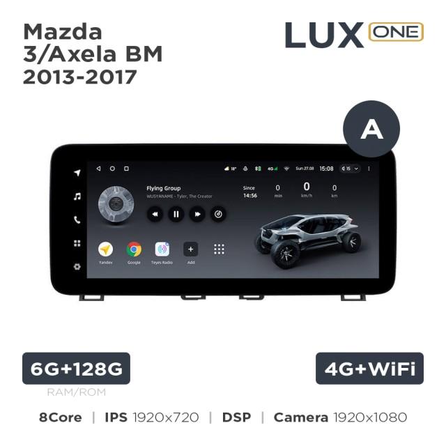 Radio samochodowe Teyes LUX ONE 6+128 Gb Mazda 3 / Axela BM 2013-2017 (A) 12.3"