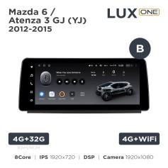 Radio samochodowe Teyes LUX ONE 4+32 Gb Mazda 6 / Atenza 3 GJ (YJ) 2012-2015 (B) 12.3"