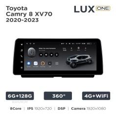 Radio samochodowe Teyes LUX ONE 6+128 Gb 360° Toyota Camry 8 XV70 2020-2023 12.3"