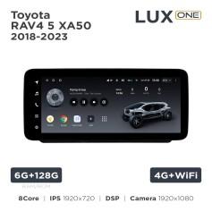 Radio samochodowe Teyes LUX ONE 6+128 Gb Toyota RAV4 5 XA50 2018-2023 12.3"