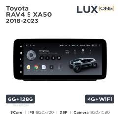 Radio samochodowe Teyes LUX ONE 6+128 Gb Toyota RAV4 5 XA50 2018-2023 12.3"