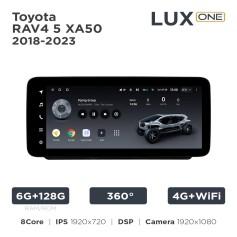 Radio samochodowe Teyes LUX ONE 6+128 Gb 360° Toyota RAV4 5 XA50 2018-2023 12.3"