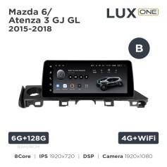 Radio samochodowe Teyes LUX ONE 6+128 Gb Mazda 6 / Atenza 3 GJ GL 2015-2018 (B) 12.3"