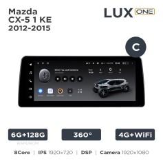 Radio samochodowe Teyes LUX ONE 6+128 Gb 360° Mazda CX-5 1 KE 2012-2015 (C) 12.3"