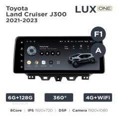 Radio samochodowe Teyes LUX ONE 6+128 Gb 360° Toyota Land Cruiser J300 2021-2023 (F1) (A) 12.3"