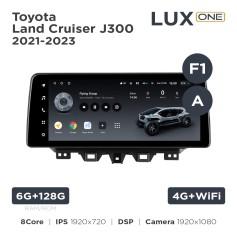 Radio samochodowe Teyes LUX ONE 6+128 Gb Toyota Land Cruiser J300 2021-2023 (F1) (A) 12.3"