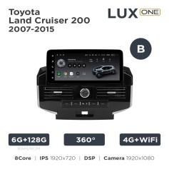 Radio samochodowe Teyes LUX ONE 6+128 Gb 360° Toyota Land Cruiser 200 11 2007-2015 (B) 12.3"