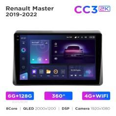 Radio samochodowe Teyes CC3 2k 6+128 Gb 360° Renault Master 2019-2022 10