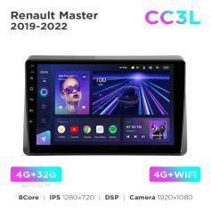Radio samochodowe do Renault Master 2019-2022 Teyes CC3L 4+32 Gb 10"