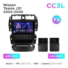 Radio samochodowe do Nissan Teana J31 2003-2008 (F2) Teyes CC3L 4+32 Gb 9"