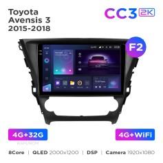 Radio samochodowe Teyes CC3 2k 4+32 Gb Toyota Avensis 3 2015-2018 (F2) 10"