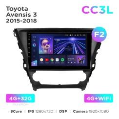 Radio samochodowe do Toyota Avensis 3 2015-2018 (F2) Teyes CC3L 4+32 Gb 10"