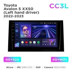 Radio samochodowe do Toyota Avalon 5 XX50 (Left hand driver) 2022-2023 Teyes CC3L 4+32 Gb 10"