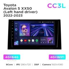 Radio samochodowe Teyes CC3L 4+64 Gb Toyota Avalon 5 XX50 (Left hand driver) 2022-2023 10"